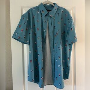 Men’s RSLVTS Mickey Mouse Button Down Shirt